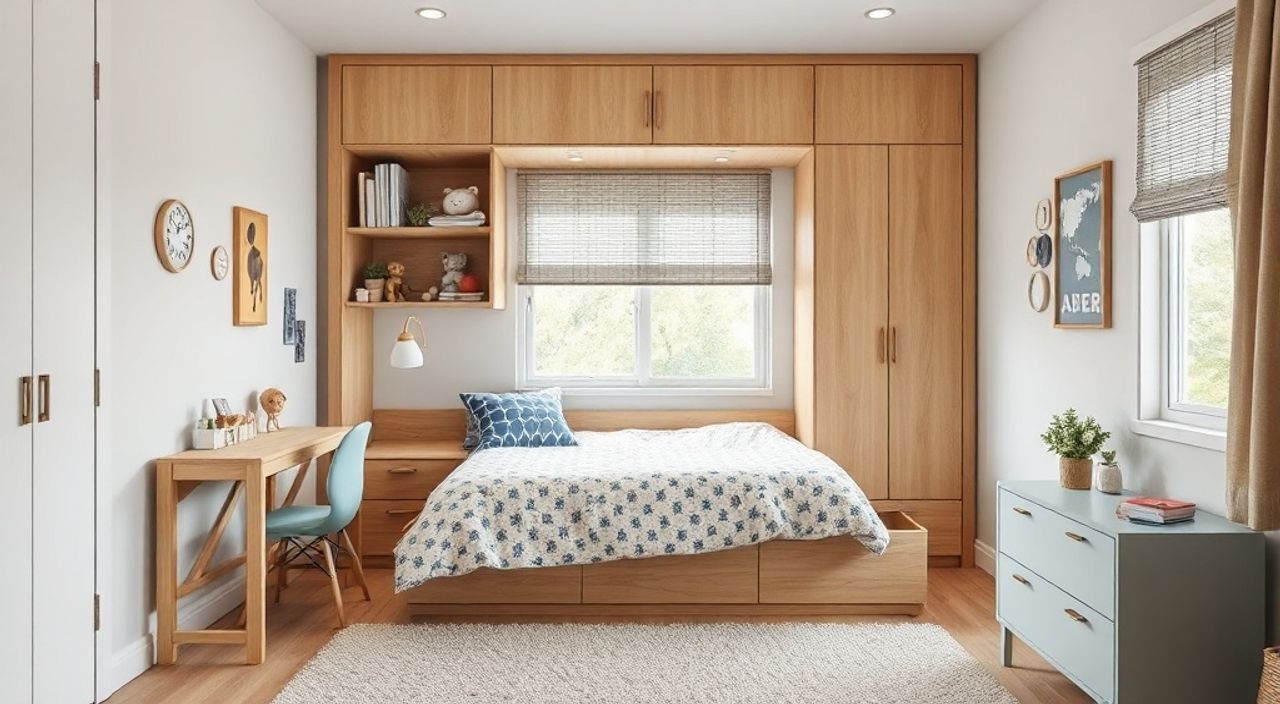 Реальный опыт: кровати murphy + газлифт‑механизм в детской 8 м²