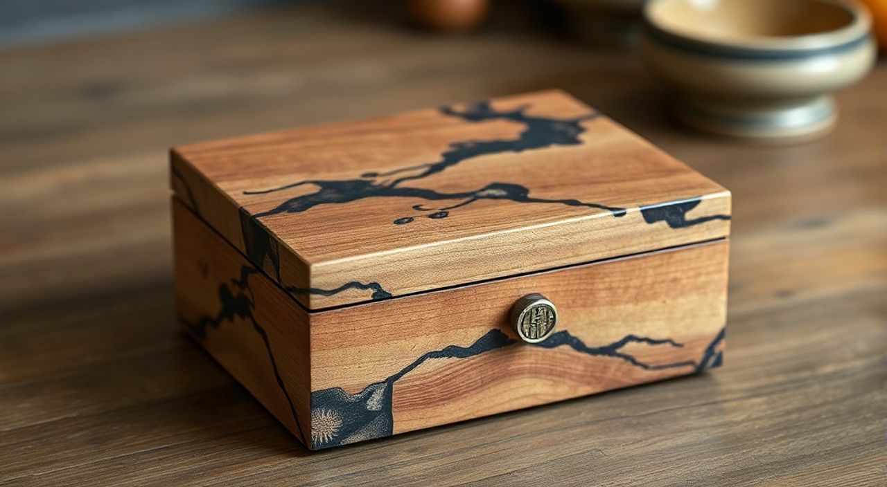 Реальный опыт: обжига shou sugi ban шкатулки в стиле бетон‑лофт