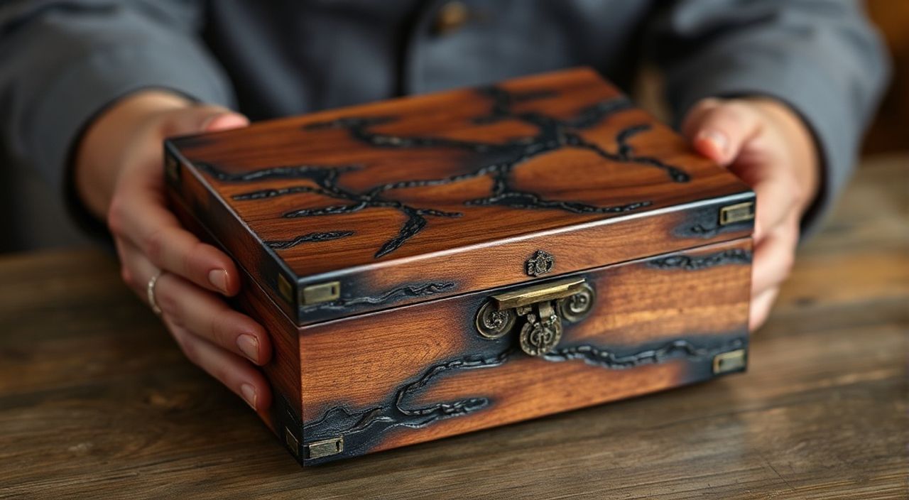 Реальный опыт: обжига shou sugi ban шкатулки в стиле джапанди