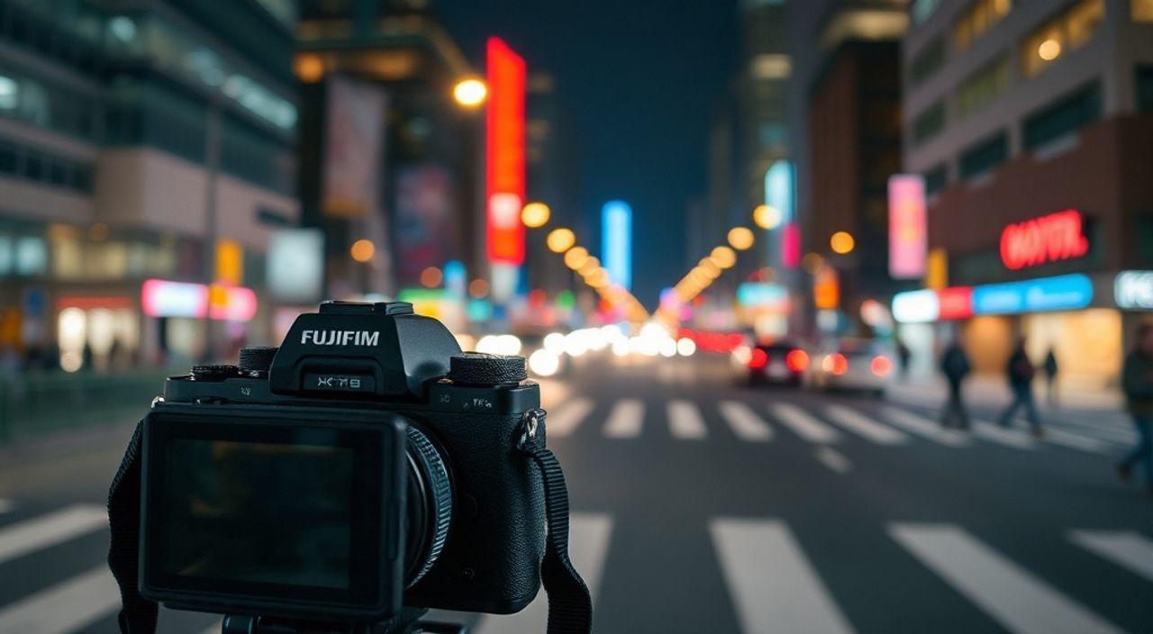 Реальный опыт: панорамирование в городские огни на fujifilm x‑t5