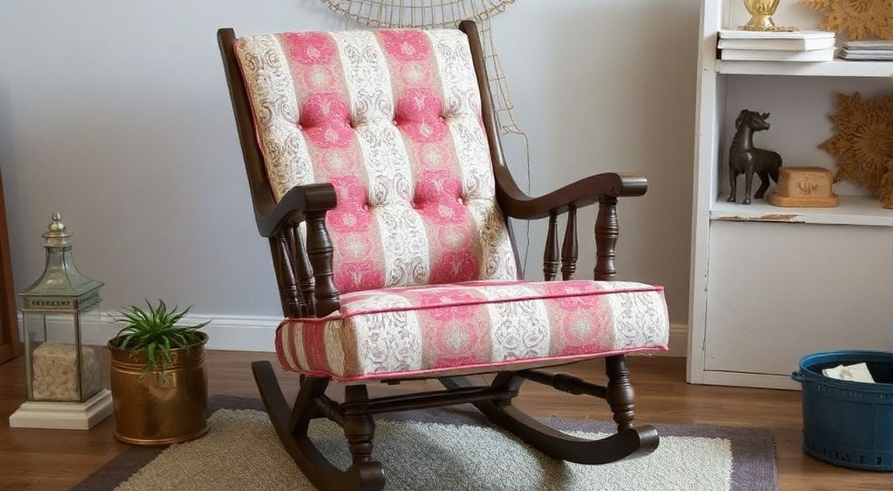 Реальный опыт: перетяжки кресла‑качалки в стиле гранж