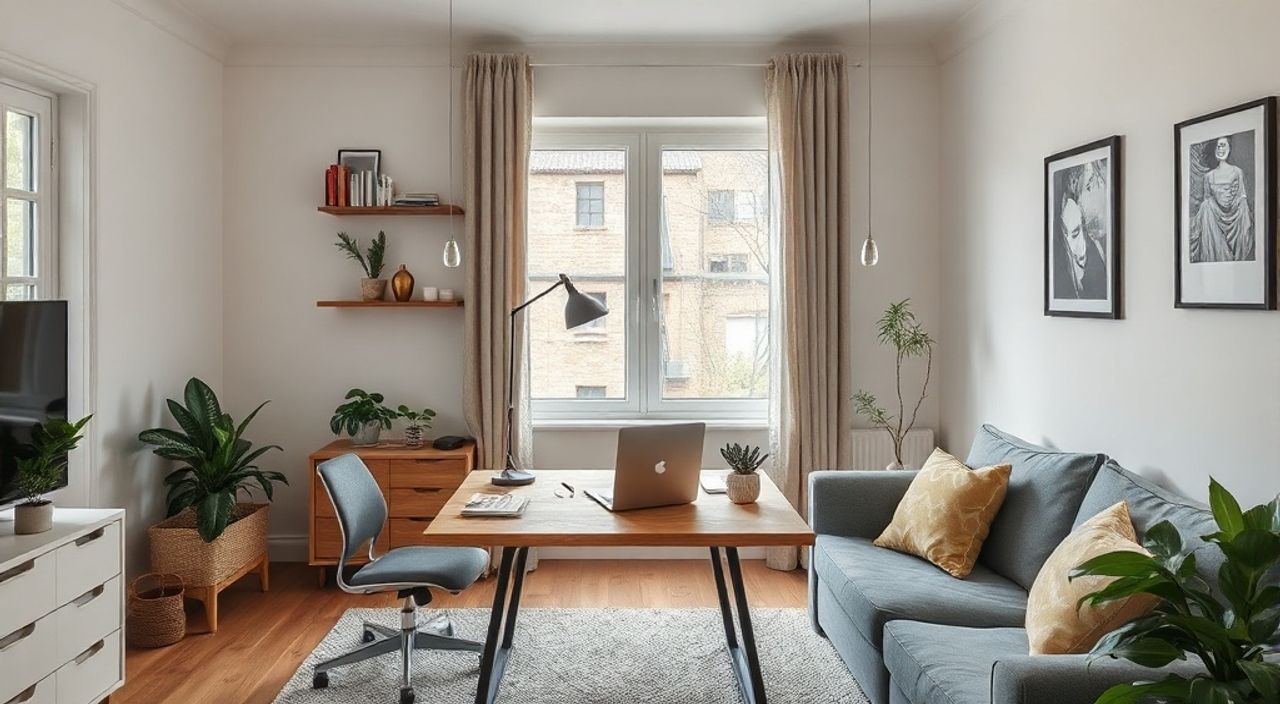 Реальный опыт: складного рабочего места в гостиной 14 м² без перепланировки