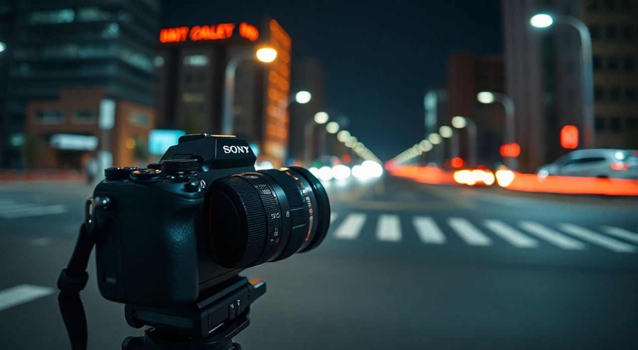 Реальный опыт: слоумо в ночная съёмка на sony a7 iv