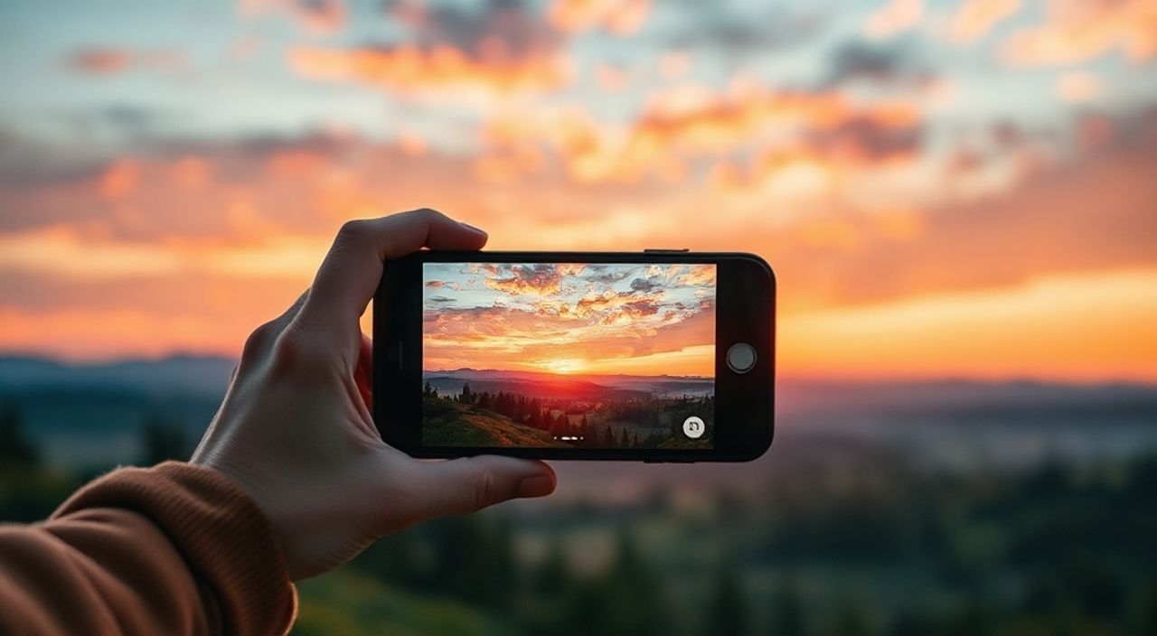 Реальный опыт: слоумо в пейзаж на закате на iphone 15 pro