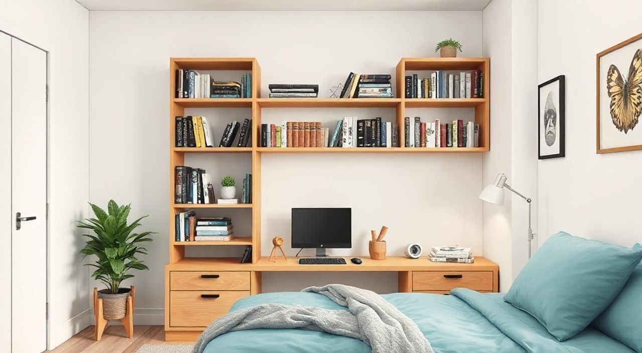 Реальный опыт: стола‑книжки в спальни 10 м² без перепланировки