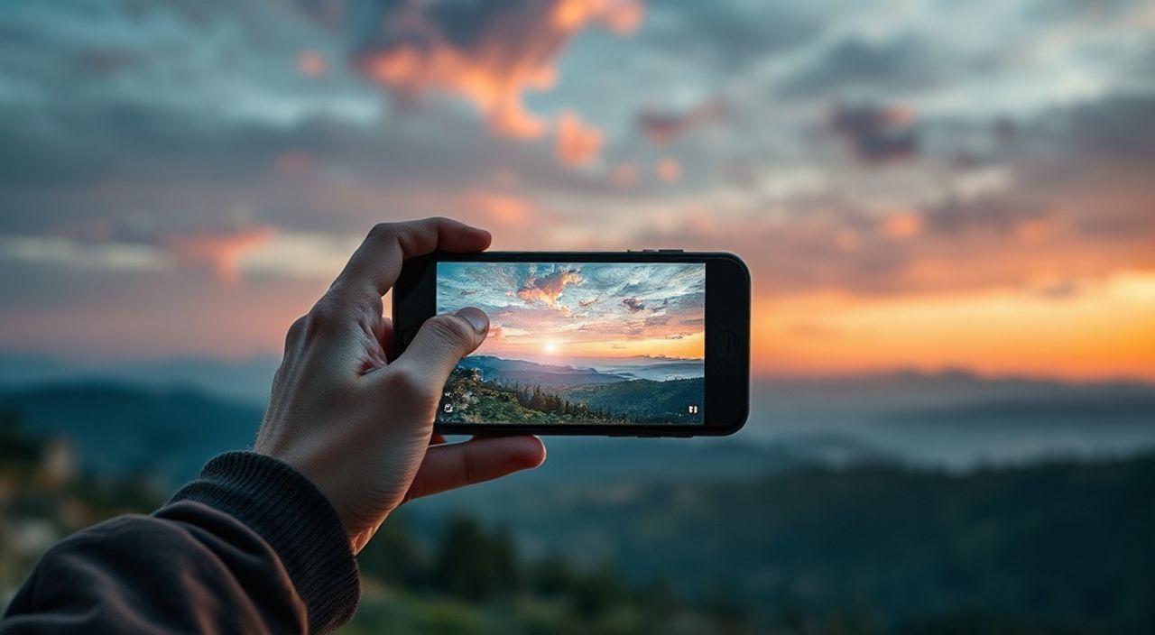 Реальный опыт: световая кисть в пейзаж на iphone 15 pro
