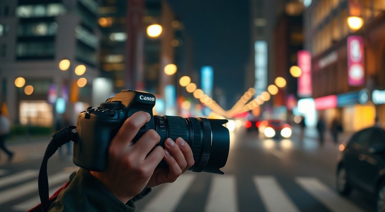 Реальный опыт: цветовой сплит‑тон в городские огни на canon r5