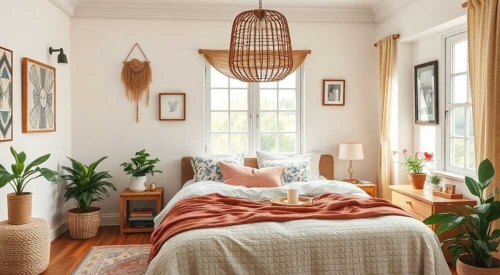 Революционный подход к бохо спальни в стиле slow living