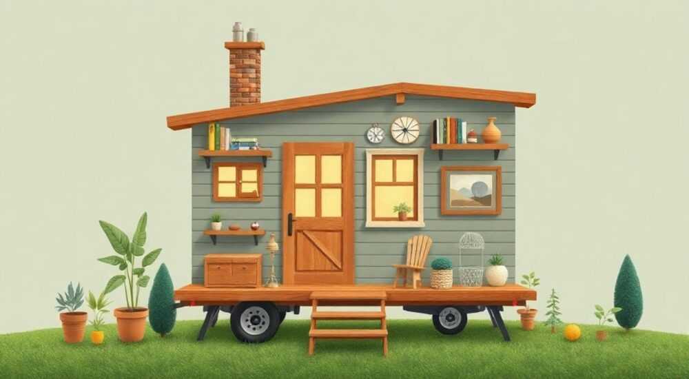 Революционный подход к компактного tiny‑house с арт‑объектами