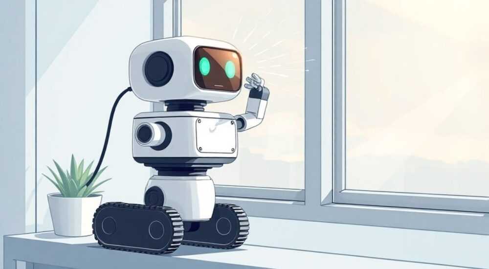 Робот мойщик окон квадратный как работает