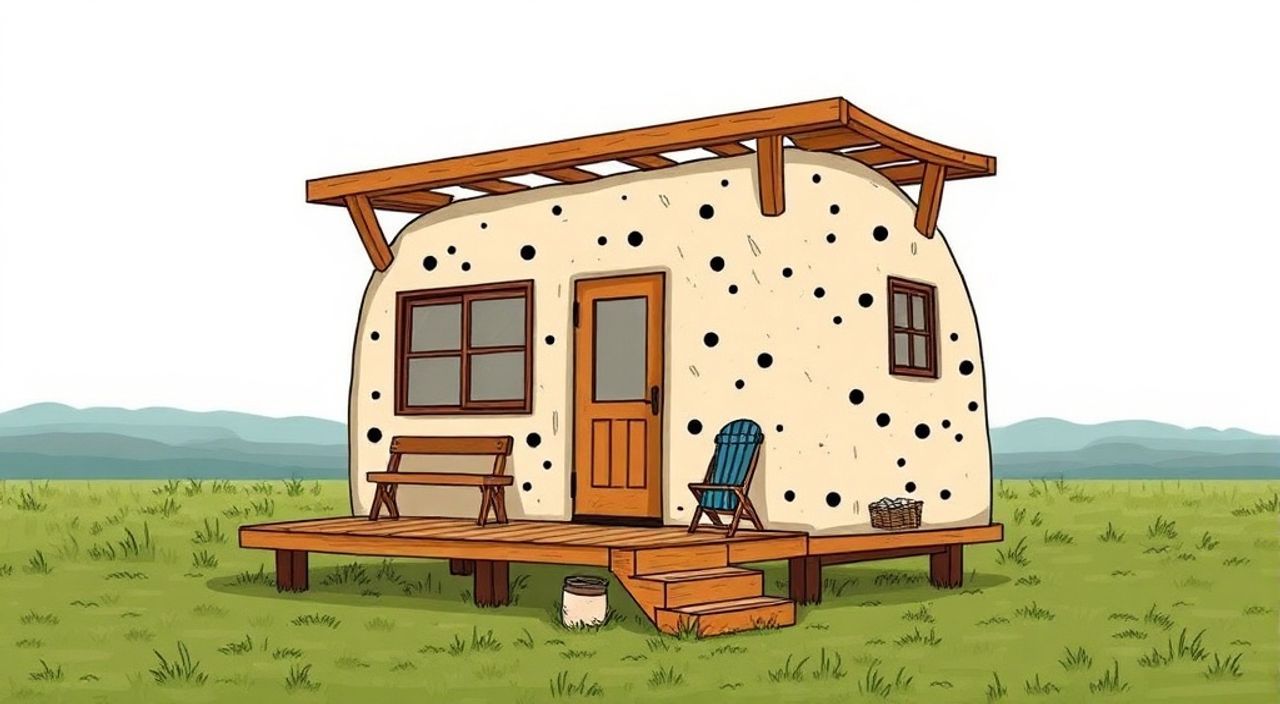 Ручной саман: 10 причин выбрать для A-frame мини-дом