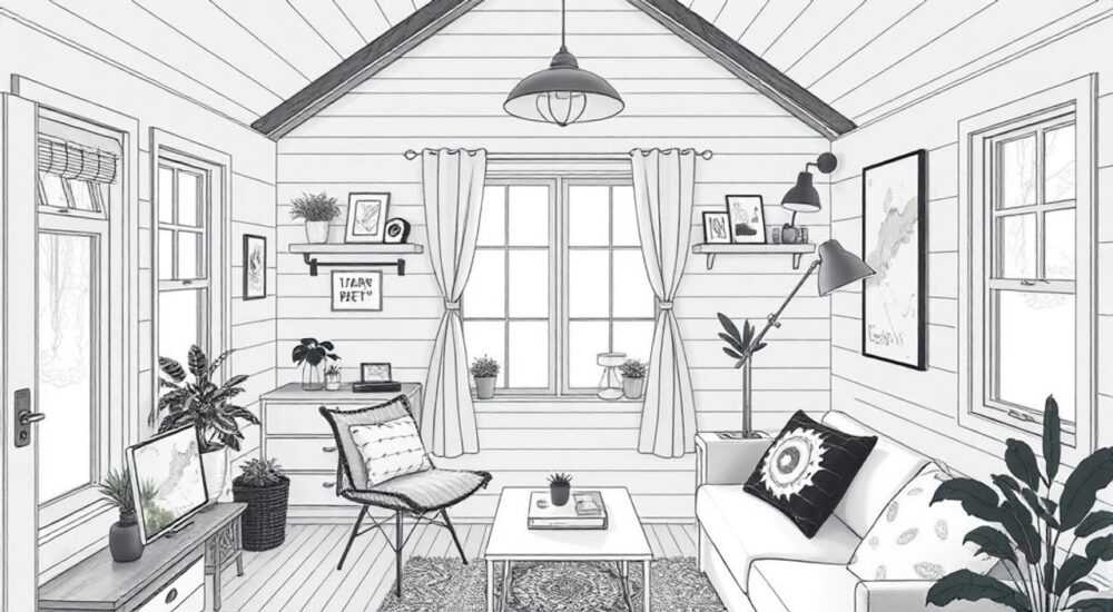 Руководство для для монохромного мини‑дома в стиле slow living