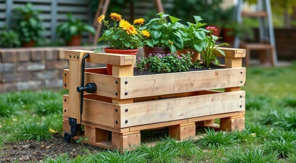 Сделай сам: кашпо из паллет