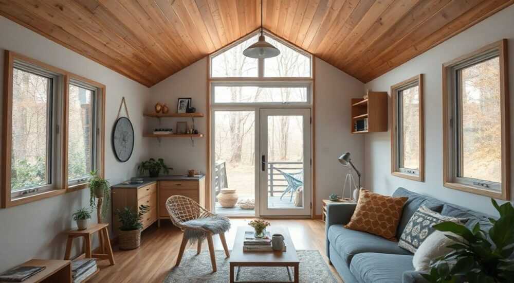 Секреты дизайнеров для модернистского tiny‑house с акцентом на свет