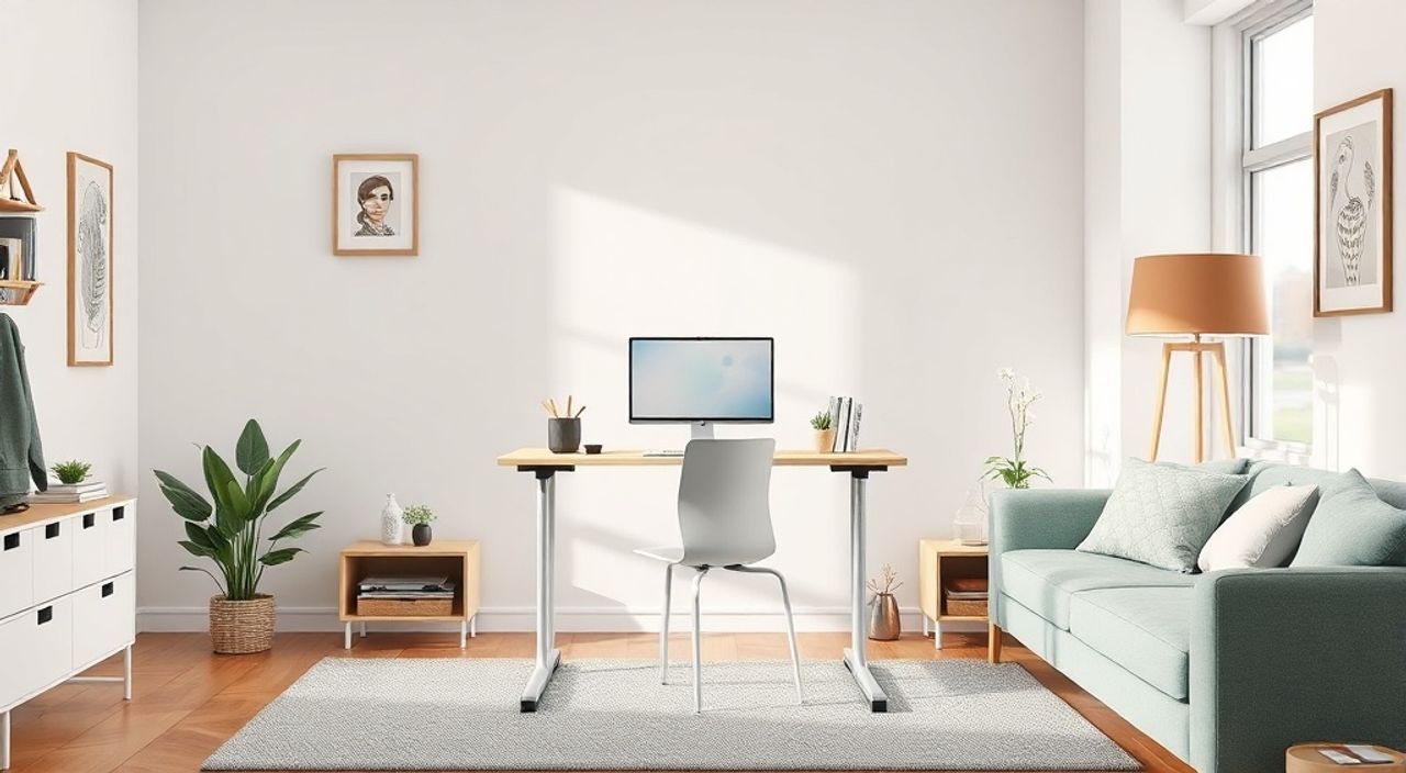 Складного стенда‑office: 15 причин выбрать в гостиной 13 м²
