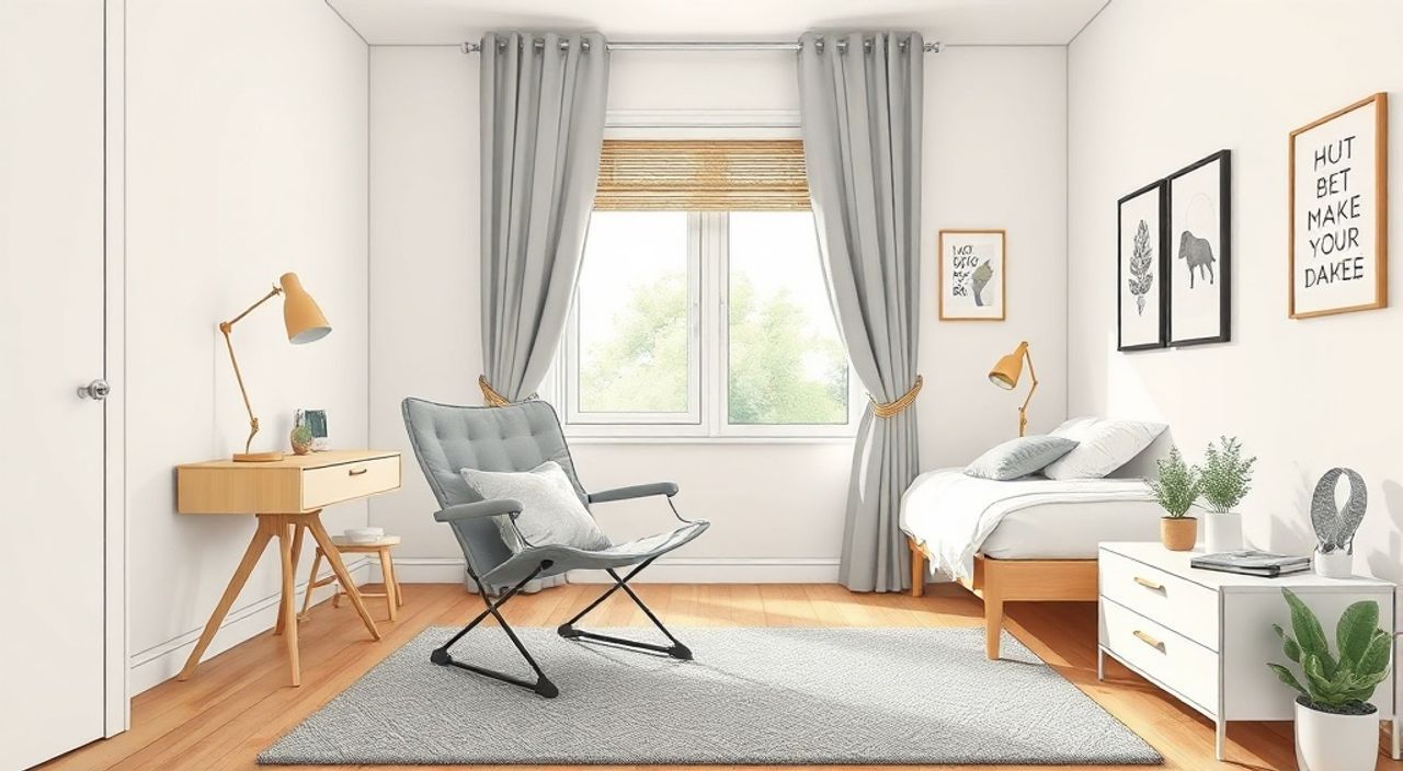 Складного стула slim: 10 причин выбрать для спальни 10 м²