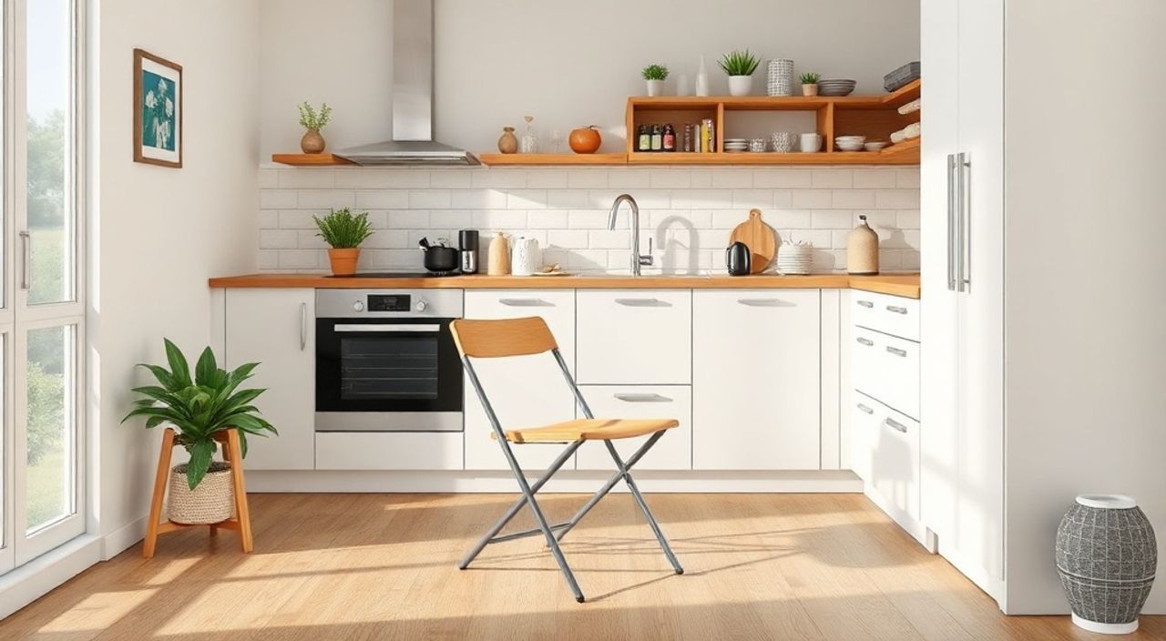 Складного стула slim: 5 причин выбрать для кухни 5 м²