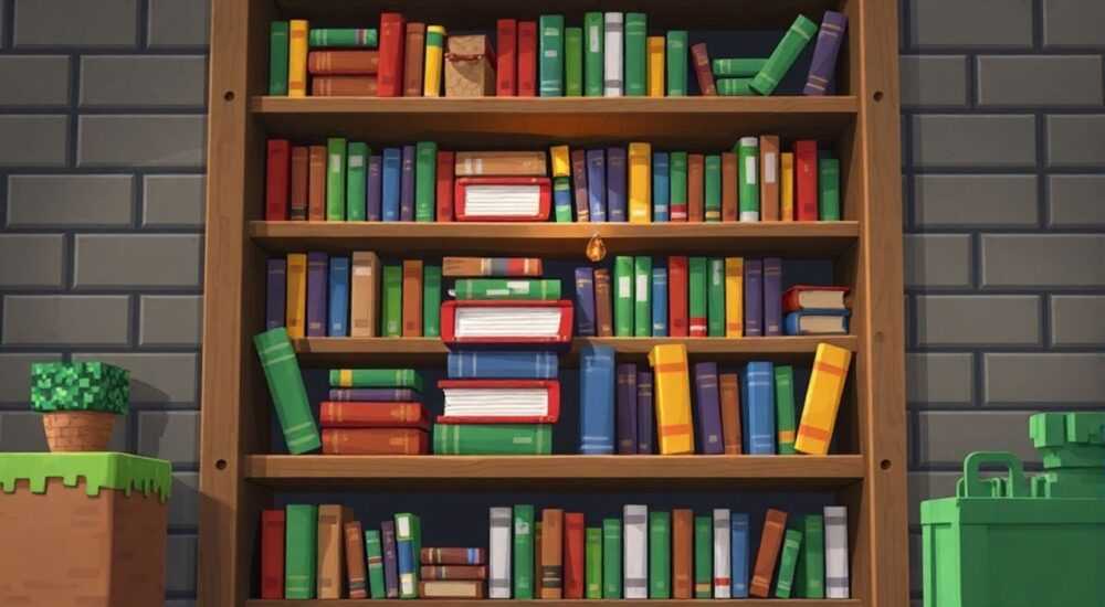 Сколько книг падает с книжной полки майнкрафт