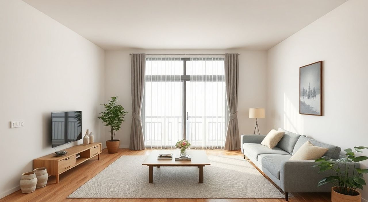 Сколько стоит обновить гостиной 12 м² в стиле японский минимализм: 10 ключевых цифр