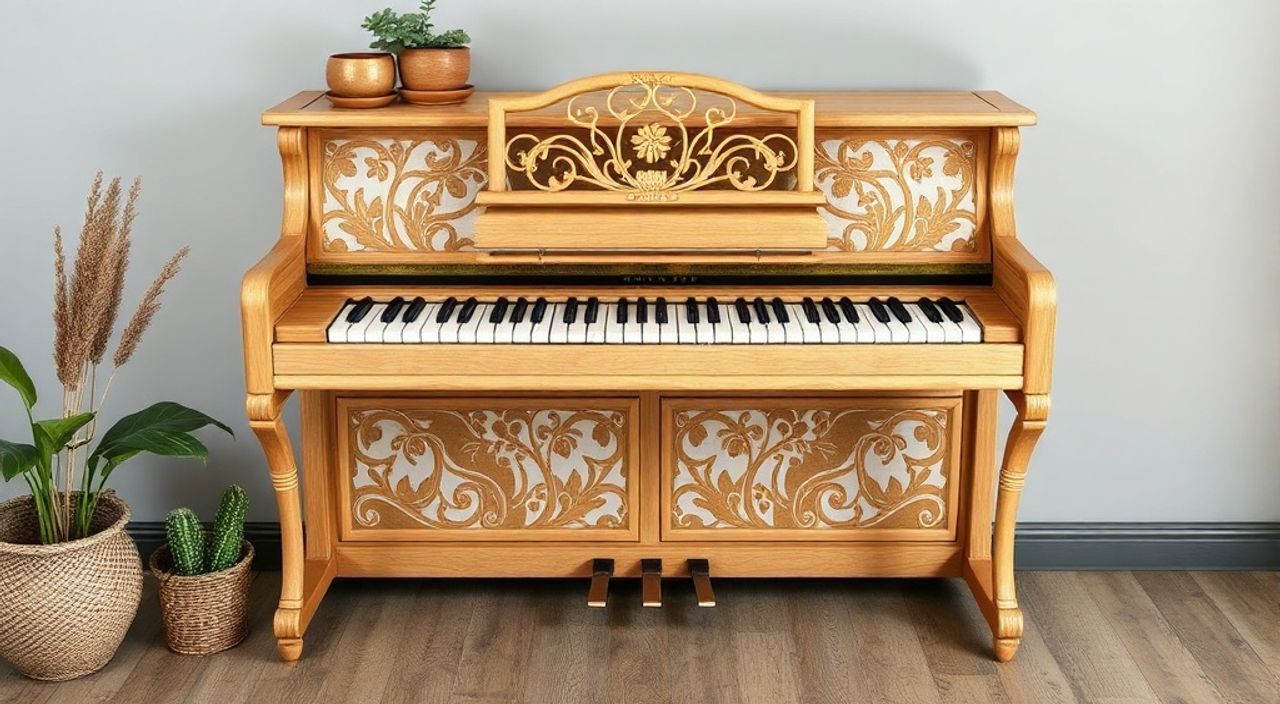 Сколько стоит трафаретной покраски старого пианино из ротанга: 10 советов