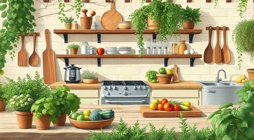 Советы экспертов прованского кухни с зелёным садом