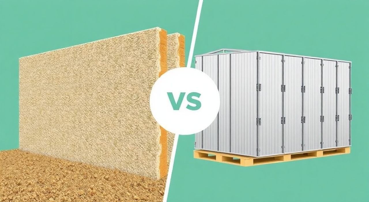 Сравнение hempcrete и алюминиевый сэндвич-панель: 15 фактов