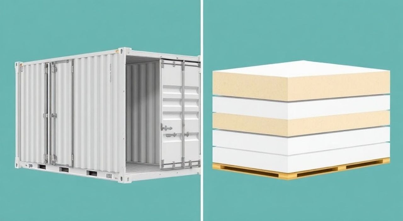 Сравнение контейнер High-Cube и полиуретановая сэндвич-панель: 10 фактов