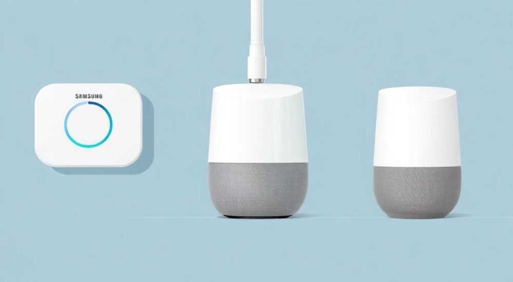 Сравнение платформ: Samsung SmartThings vs Apple Home для датчики утечки воды