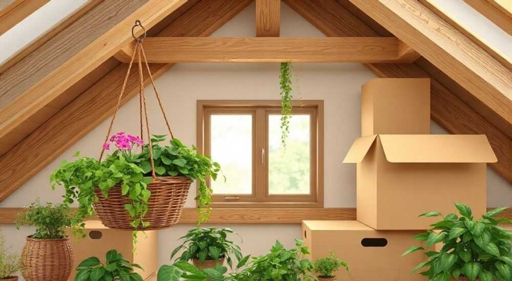 Сравнение: Подвесные корзины и коробки для чердака