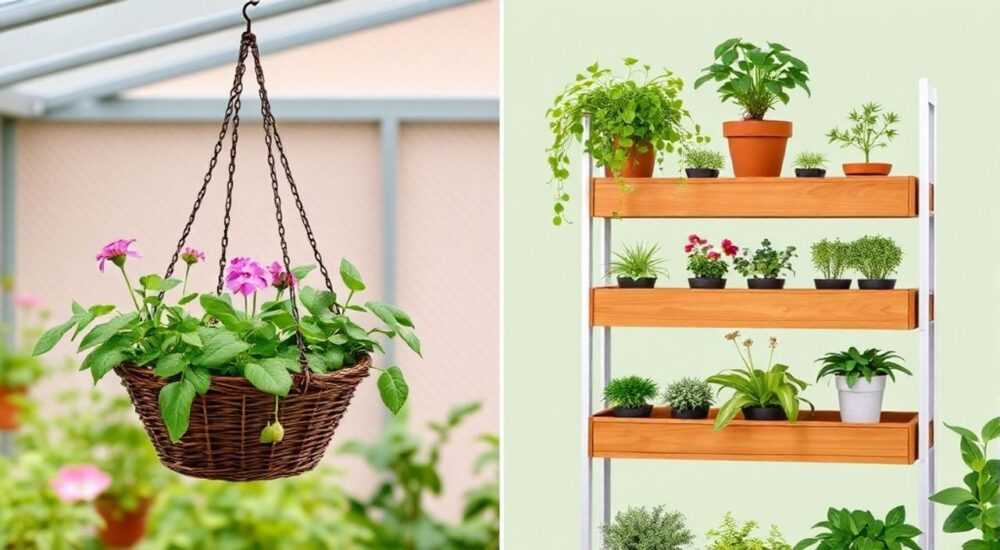 Сравнение: Подвесные корзины и коробки для многоуровневой полки