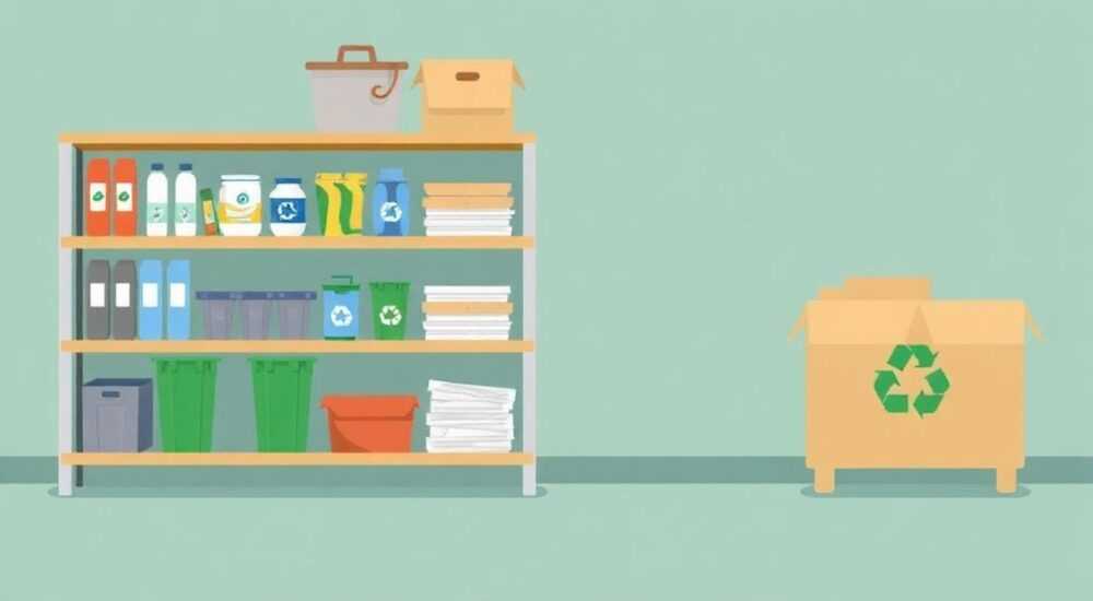 Сравнение: Полки и коробки для зоны recycling