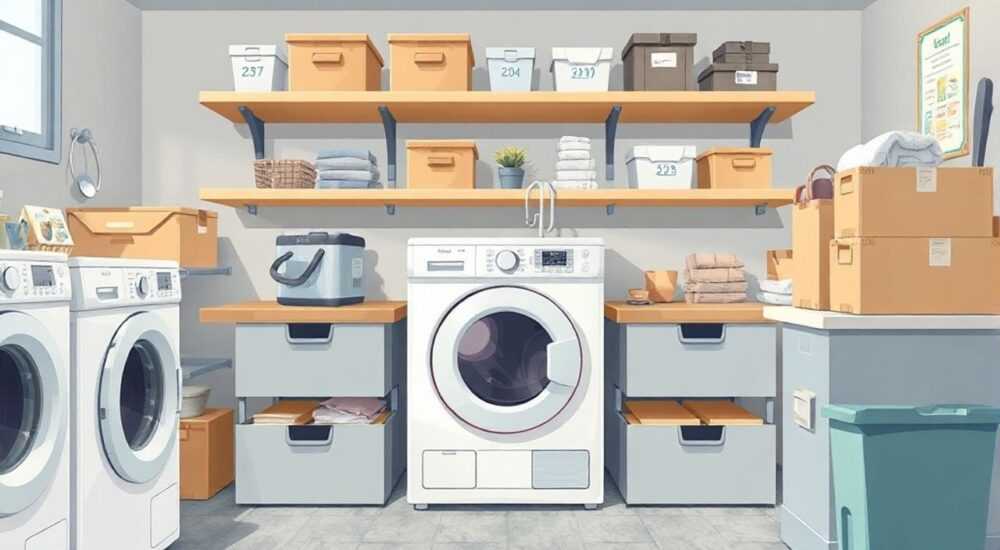 Сравнение: Ящики и коробки для прачечной зоны