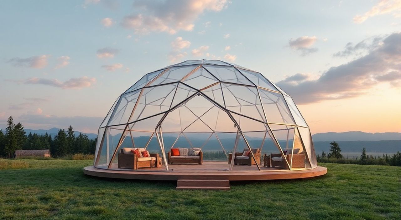 Структурный полимер: 5 причин выбрать для Glamping dome