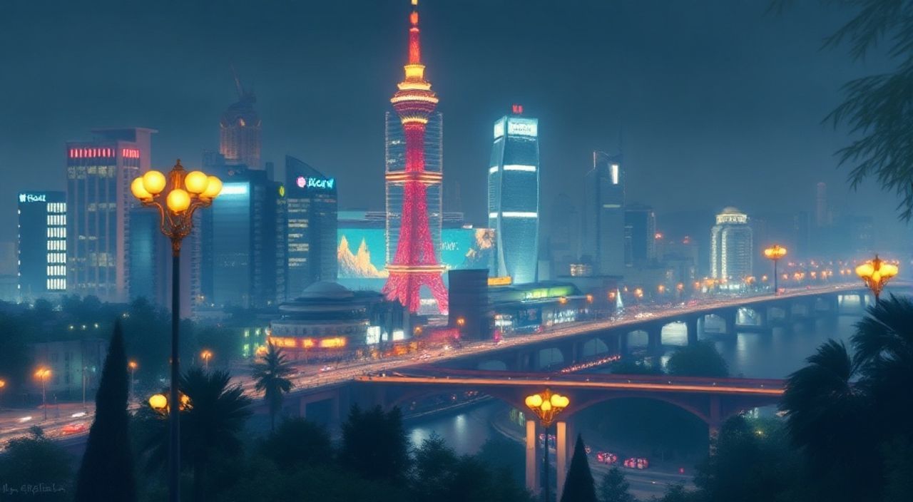 Световая кисть + adobe lightroom для городских огней