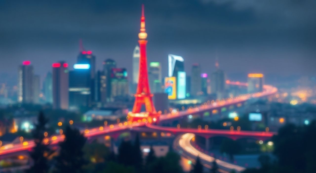 Световая кисть + photoshop для городских огней