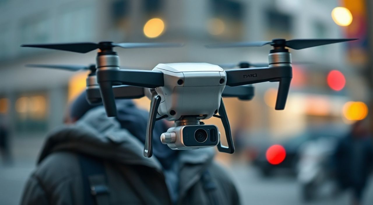Съёмка с дрона + luminar neo для стрит‑портрета