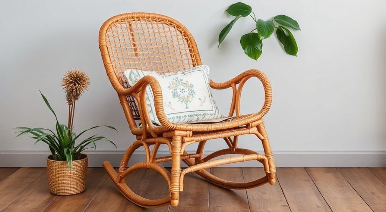 ТОП-10: апсайклинга кресла‑качалки из ротанга