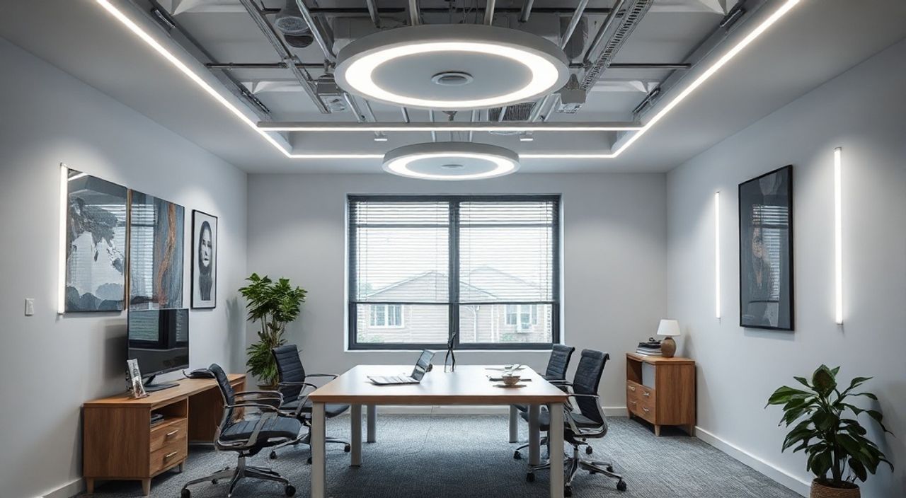 ТОП-10 идей LED‑подсветку в стиле футуризм для кабинета 7 м²