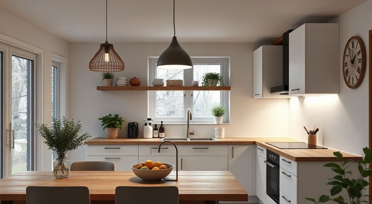 ТОП-10 идей LED‑подсветку в стиле шале для кухни 4,5 м²