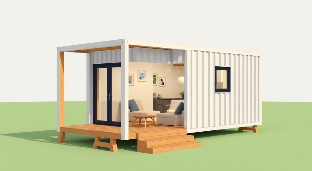 ТОП-10 идей планировки дом-контейнер 40ft 2×4 м