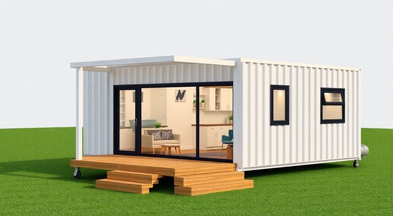 ТОП-10 идей планировки дом-контейнер 40ft 3×8 м