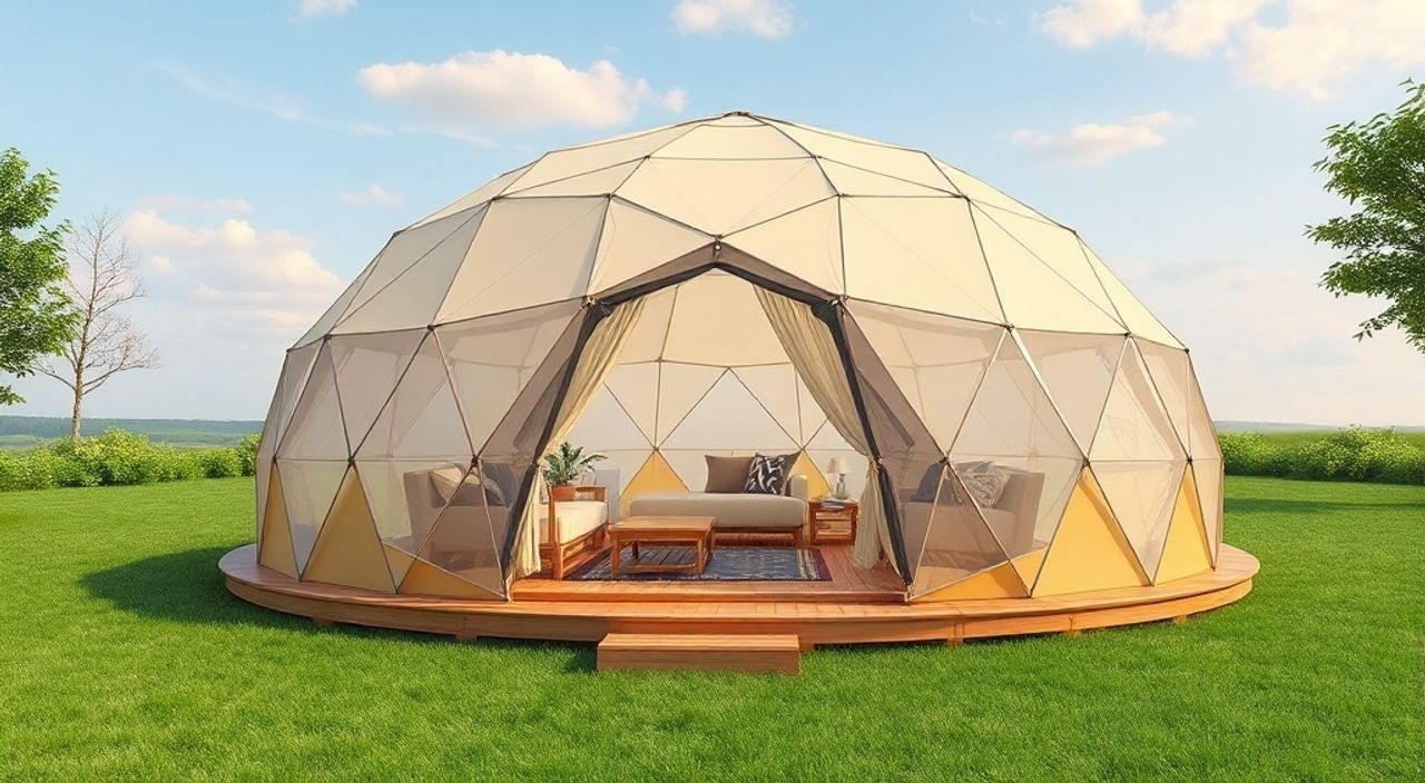 ТОП-10 идей планировки Glamping dome 2,4×7 м