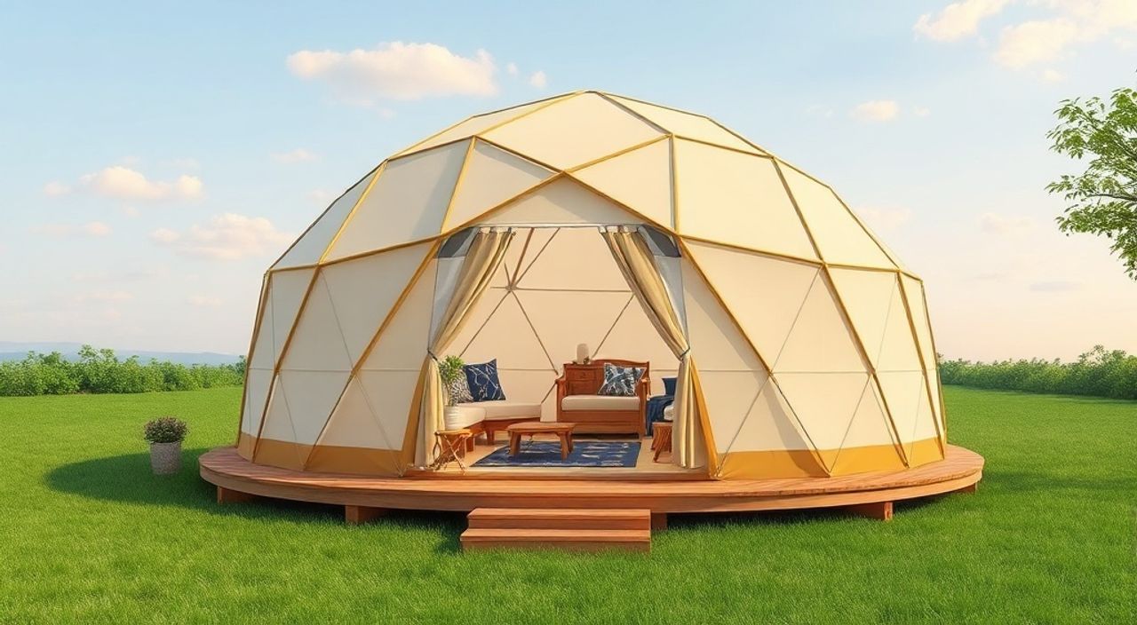 ТОП-10 идей планировки Glamping dome 3×8 м