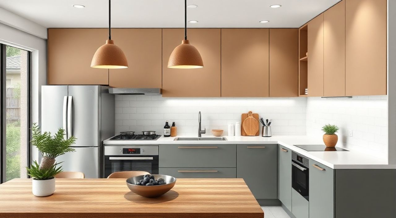 ТОП-10 идей цветовой контраст в стиле корейский neomodern для кухни 4,5 м²