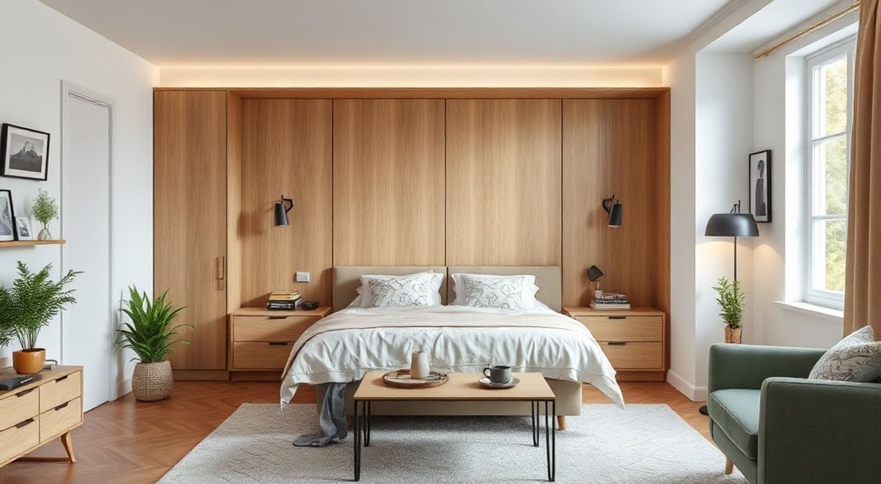 Топ-15 идей кровати murphy для гостиной 16 м²