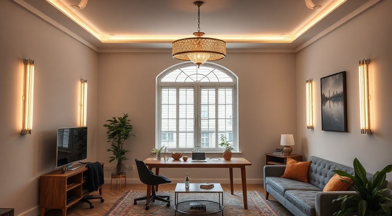 ТОП-15 идей LED‑подсветку в стиле ар‑деко для студии 20 м²