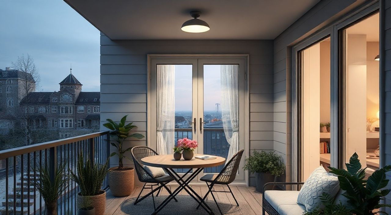 ТОП-15 идей LED‑подсветку в стиле сканди для балкона 2,8 м²
