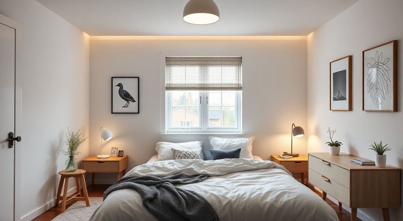 ТОП-15 идей LED‑подсветку в стиле сканди для спальни 8 м²