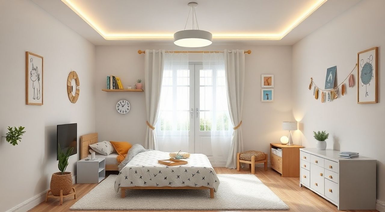 ТОП-15 идей LED‑подсветку в стиле средиземноморский для детской 9 м²