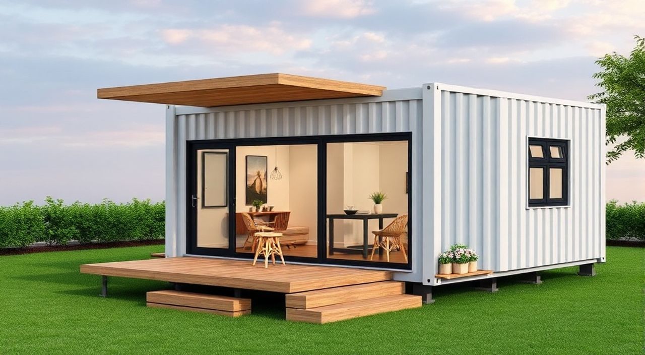 ТОП-15 идей планировки дом-контейнер 40ft 2×4 м